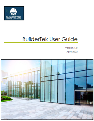 cover of BuilderTek User Guide