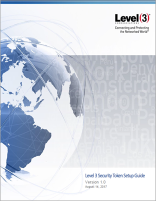 cover of Level3 Security Token Setup Guide