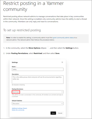 Microsoft Yammer online article